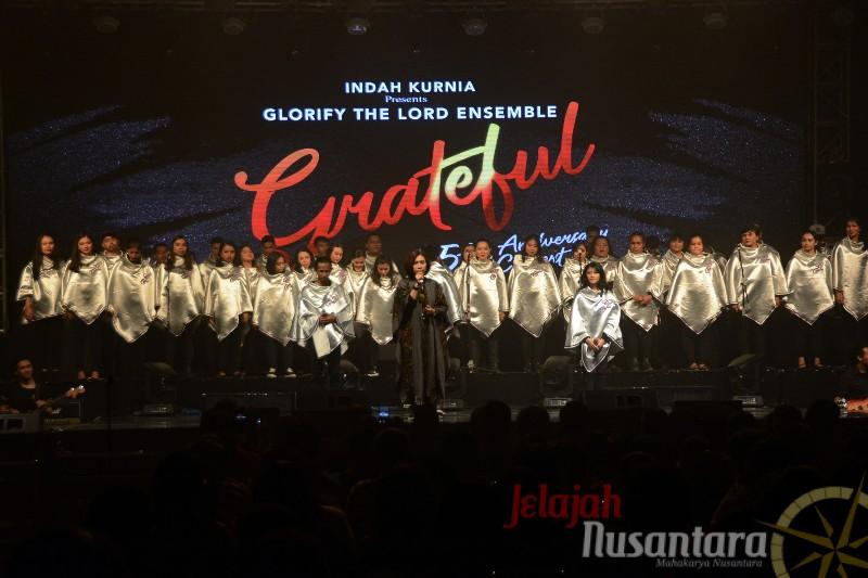 Foto: Glorify The Lord Ensemble Membius Para Pengunjung Melalui Aksinya