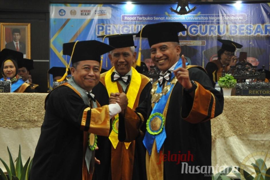 UNESA Kembali Kukuhkan 7 Gubes Sebagai Bukti “Rumah Para Juara”