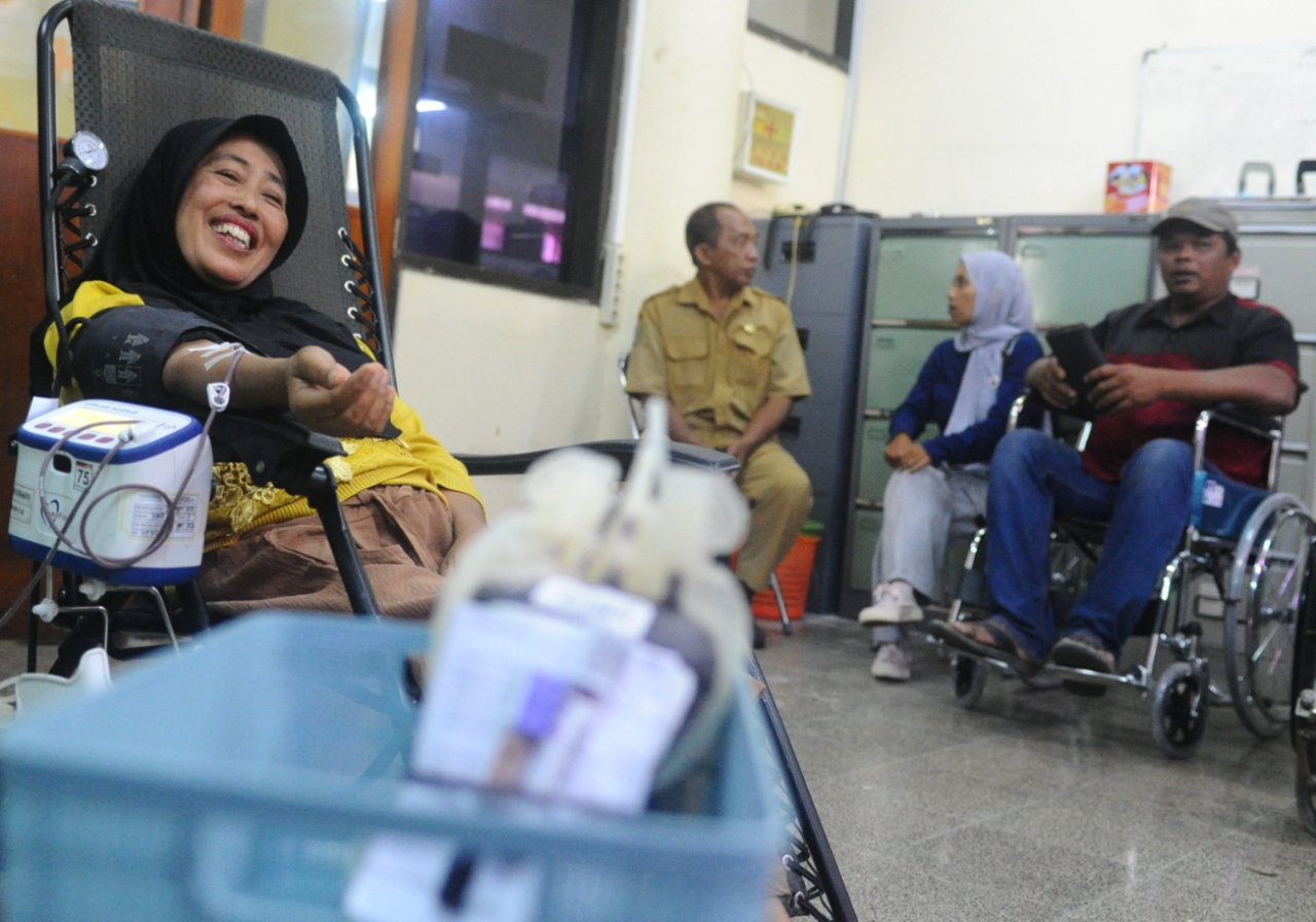 FOTO: Aksi Kemanusiaan di Harkitnas: Dinsos Jatim Libatkan Penyandang Disabilitas Donor Darah